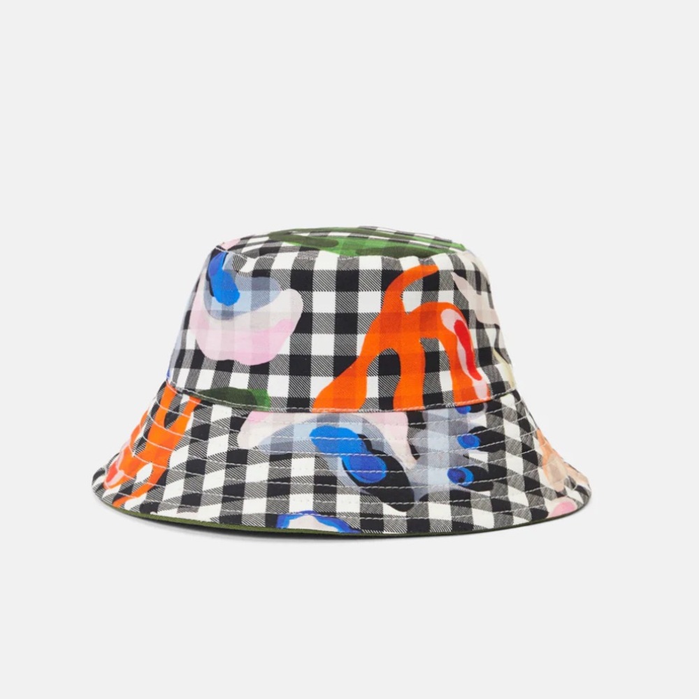 Gorman Multicolor Checkered Bucket Hat